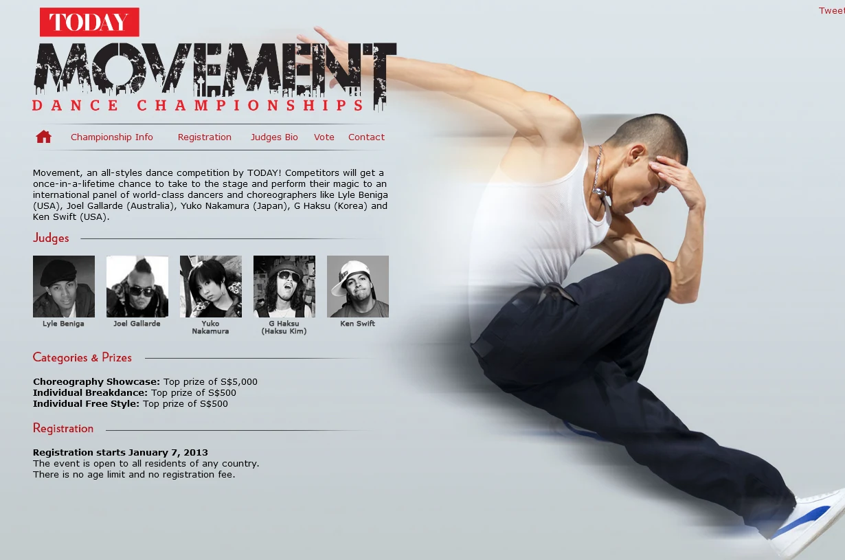 Today Movement Dance Championships — original portfolio artwork