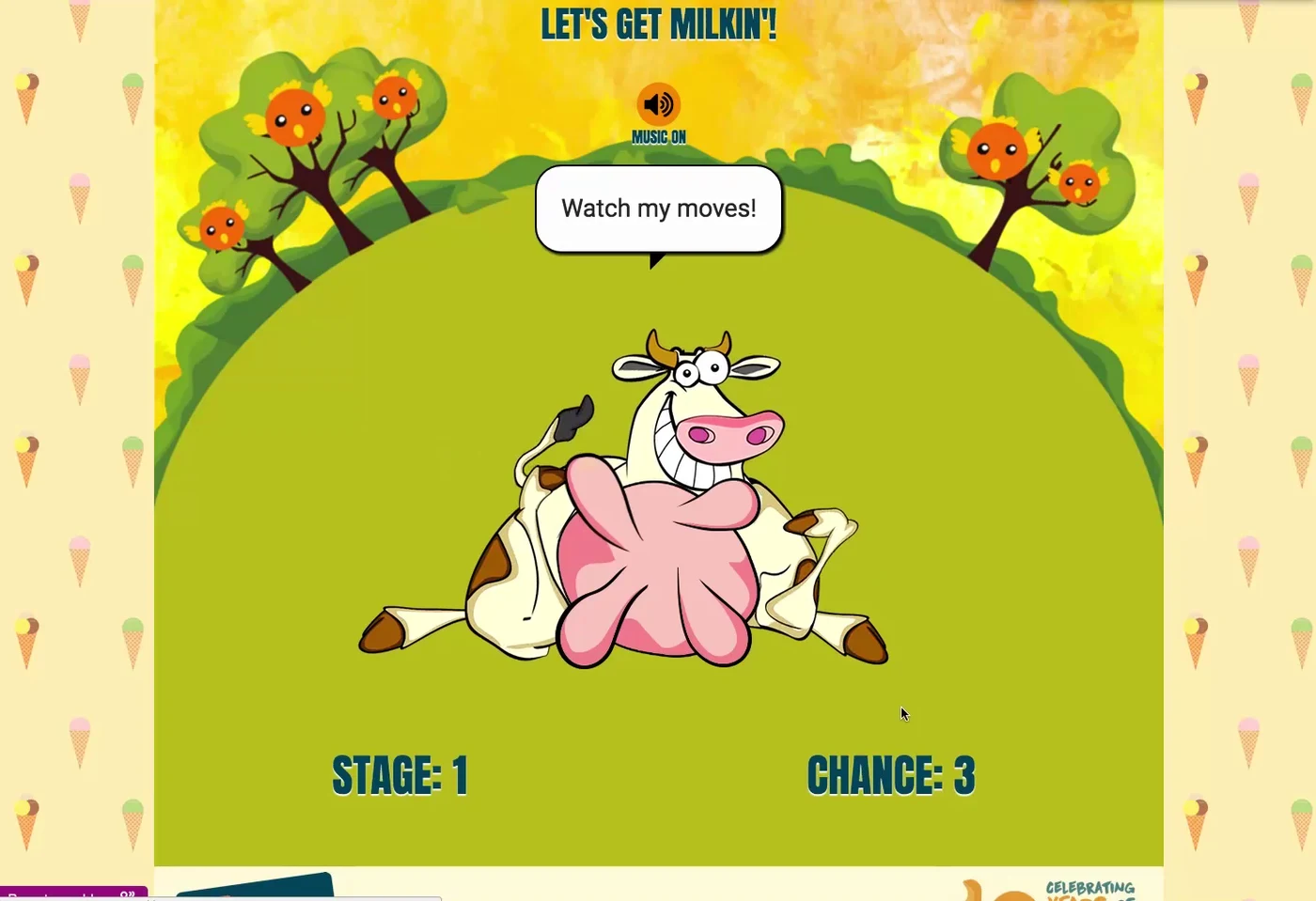 UDDERLY Musical Mammary Game — original portfolio artwork