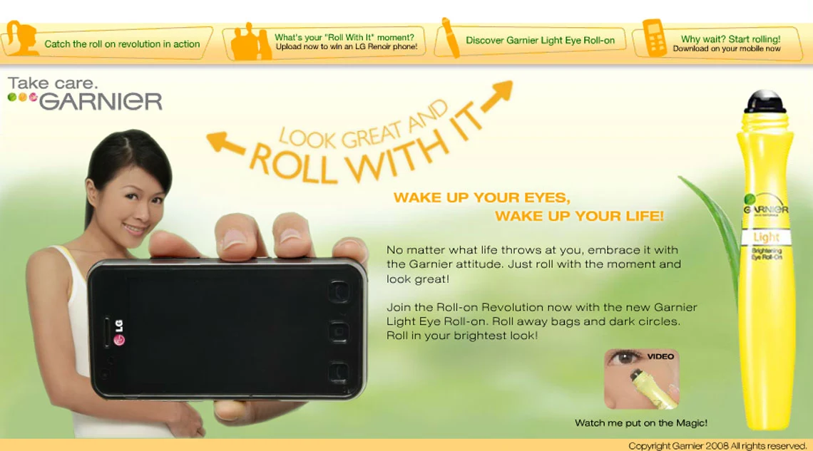 Garnier Roll With It — original portfolio artwork